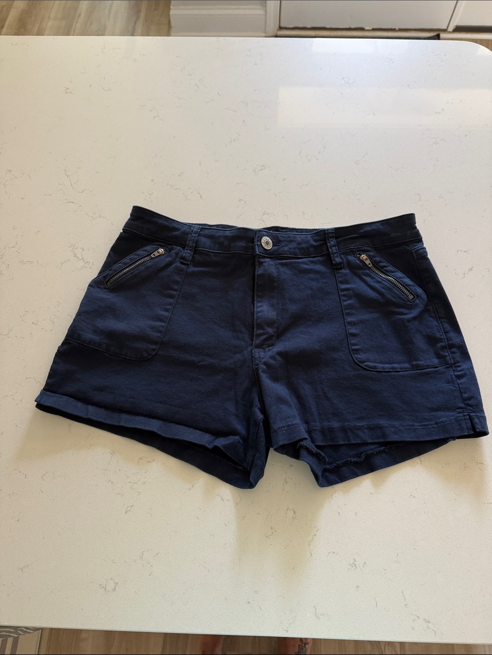 STS Blue Navy Zip-Pocket Women's Jean Shorts